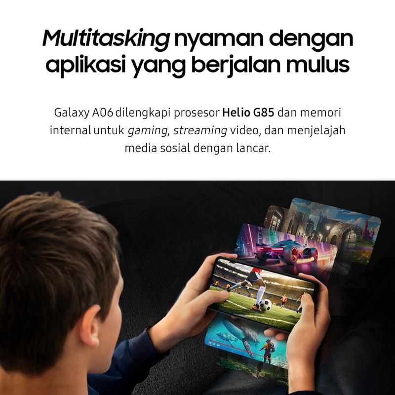 Samsung Galaxy A06 6/128GB - | Baterai 6.000 mAh | 25W Fast Charging 7