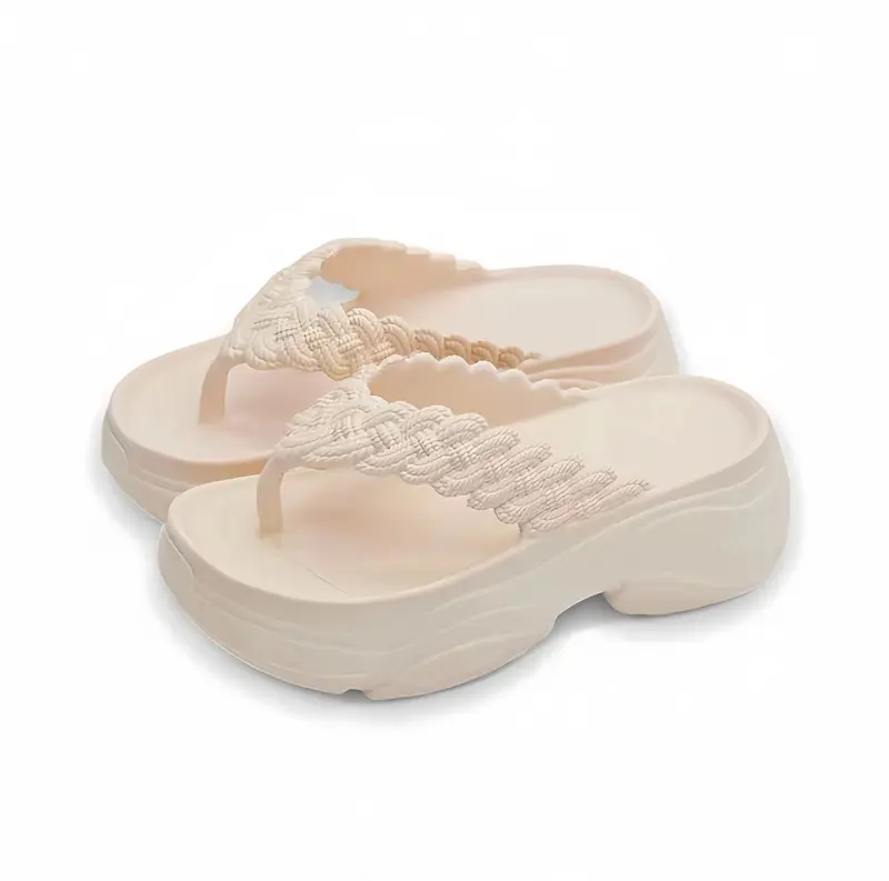 Sandal Jepit Wanita Kekinian Anti Slip Empuk Sendal Japit Cewek Rumah Nyaman Terbaru Black Pink Putih Round Toe Open ToeToe Thong Square Toe Pointed Toe Tanpa Hak (Karet ) 2