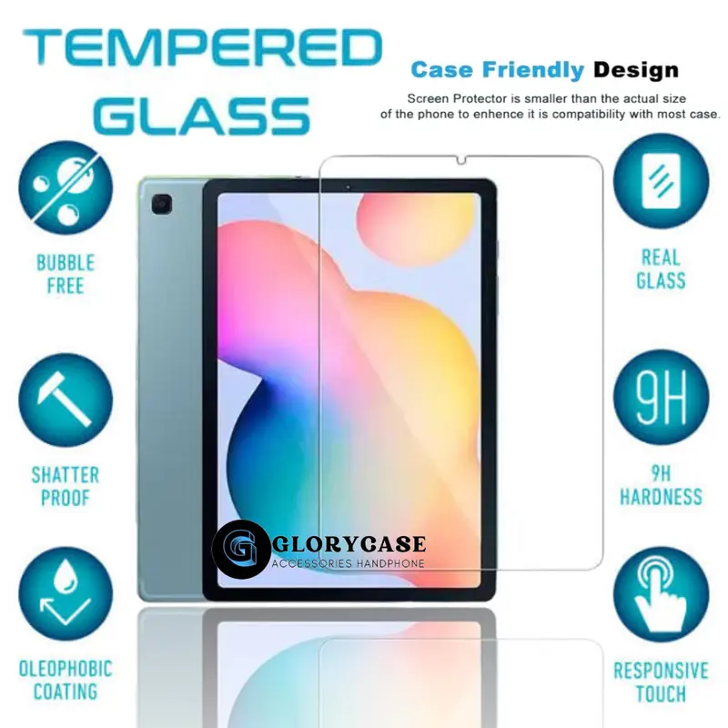 Screen Protector Tempered Glass untuk SAMSUNG TAB S6 Lite full Layar 0