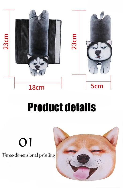 Product Introduction of Car Pillows Headrest Neck Cushion Auto Supplies Car Shoulder Pad Accessories Cervical Cushion Woman Travel 3D Animal Soft Pillow 6