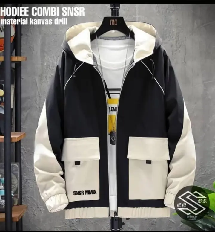 Jaket Hoodie Combi Kanvas Drill 5.1 1