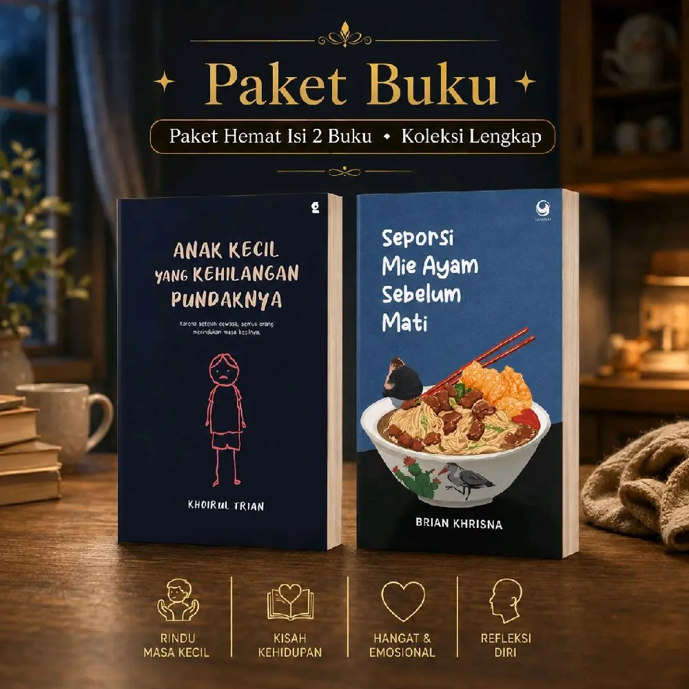 Paket Isi 2 Buku - Anak Kecil Yang Kehilangan Pundaknya & Seporsi Mie Ayam Sebelum Mati - Best SELLER