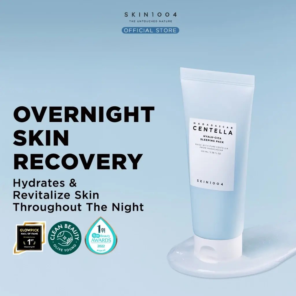 SKIN1004 Madagascar Centella Hyalu-Cica Sleeping Moisturizer 100ml (Cruelty-Free) - Skincare, Moisturizers