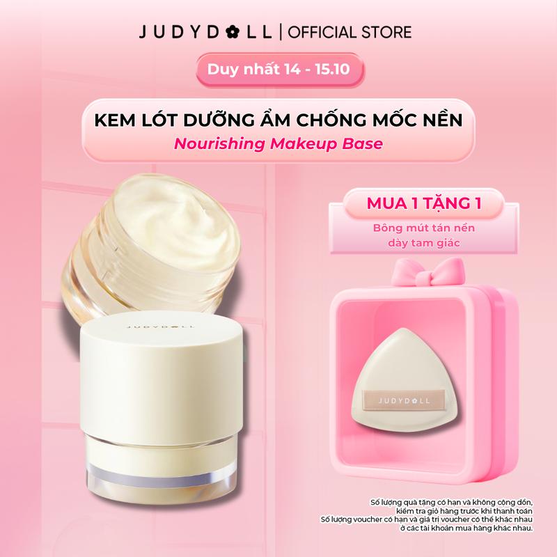 [TP] JUDYDOLL Kem lót dưỡng ẩm Nourising Makeup Base Lâu Trôi Chống cakey cho da khô 30g