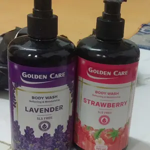 UltiGar Golden Care Body Wash Mix Varian Strawberry Peach Lavender 500ml - Buy 1 Get 1 Free - Softening & Moisturizing - POM NA 18240700350 & 18240700376 - Paket Bundling Spesial