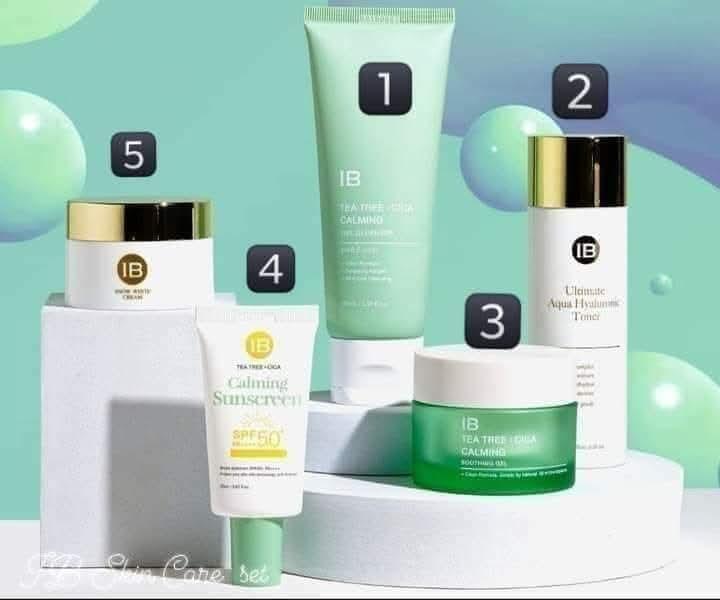 Ib Sunscreen Ib 5in1set day cream night cream sun cream tonar and cleansers - TikTok ...