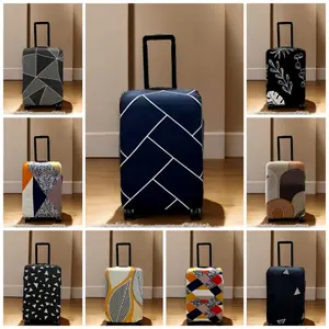 Sarung PELINDUNG koper motif ELASTIS/Cover koper polos stretch