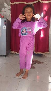 Product Review of Baju Tidur Anak Perempuan Gambar Muslim Kata kata Ubur Ubur Ikan Lele Setelan Lengan Panjang - Baju Anak Fashion Celana from s**™ 0