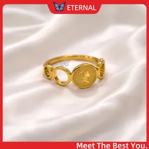 Fashion Cincin Titanium Korean Style Wanita C96