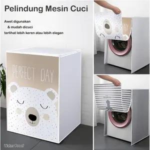 Promo Guncang (Praktis) Cover Sarung Penutup Mesin Cuci Pelindung Debu Bahan Peva Part 2 Termurah Terlaris