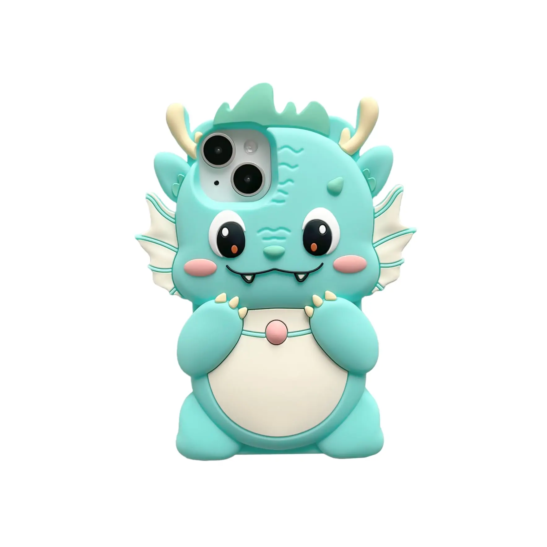 Cute Dragon Baby 3D Cartoon Silicone Case Mobile Phone Accessories Shell for iPhone 11 12 13 14 15 Pro Ma