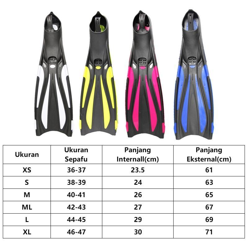 Sepatu Renang Kaki Katak Baru Sirip Selam Kaki Katak Diving Fin Sepatu Renang Dewasa Snorkeling Dewasa Fin Diving Snorkeling Sepatu