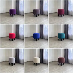 Sarung Stool Bulat Polyester Elastis