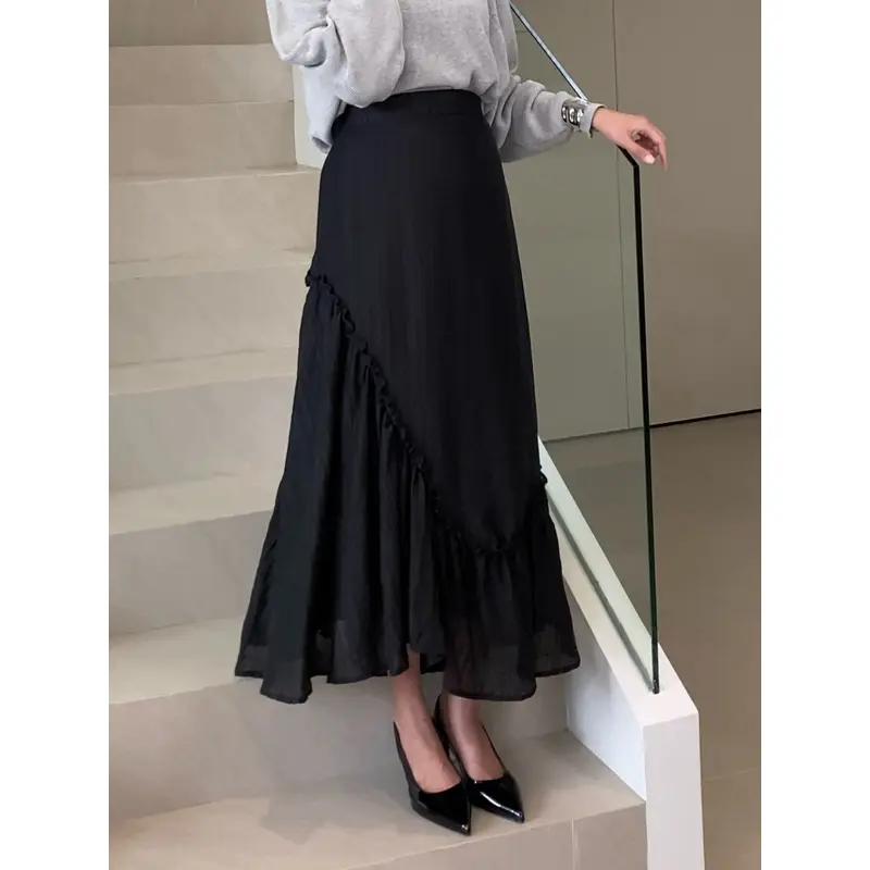 Fwdaily - Livia Skirt (Ruffle Skirt Maxi Wanita - Skirt Texture Wanita - Raya Collection - Koleksi Hari Raya Lebaran) 1