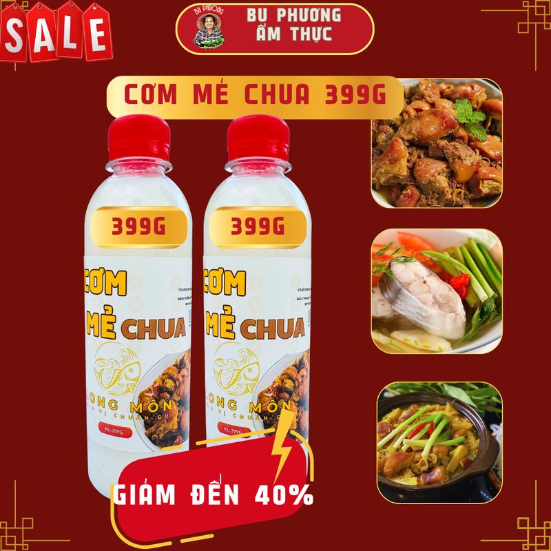 Chai Cơm Mẻ Chua Thương Hiệu Bu Phương Ẩm Thực Gia Vị Nấu Giả Cầy, Lẩu Chua, Nấu Chuối Ốc, Canh Chua, Bún Riêu 399G/1 Chai nhà bếp