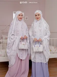 KhadijahLabel Mukena Daily Dewasa Jumbo Premium 2 in 1 Motif Terbaru Larissa