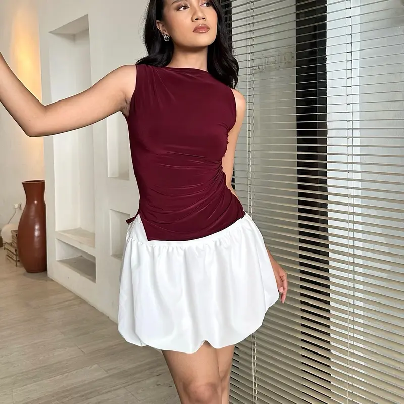 ELEVENBASIC - JOANNE TOP | ATASAN WANITA Baju Crop Casual 3