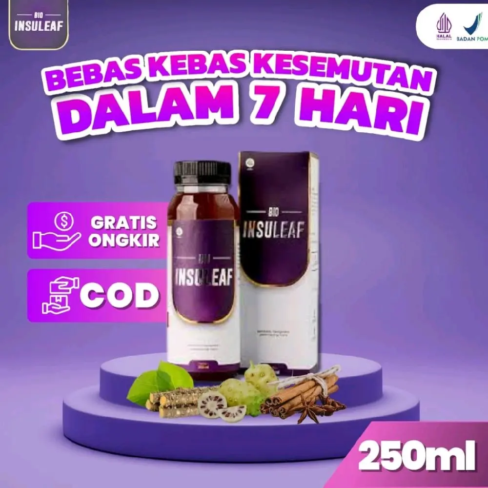 Bio Insuleaf - Bebas Kebas Ke Semutan Dalam 7 Hari 250ml Gratis Ongkir & COD