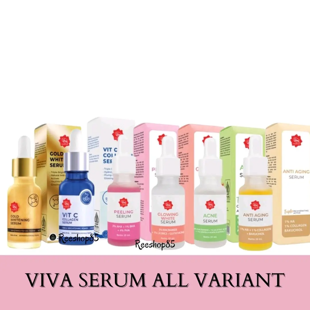 VIVA Glowing White Serum Acne Serum Anti Aging Serum Peeling Serum Gold Whitening Serum Vit C Collagen Serum | Serum Viva