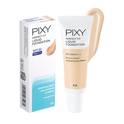 1PCS PIXY PERFECT FIT LIQUID FOUNDATION SPF 35 PA+++ 20ML/ FOUNDATION PIXY 0