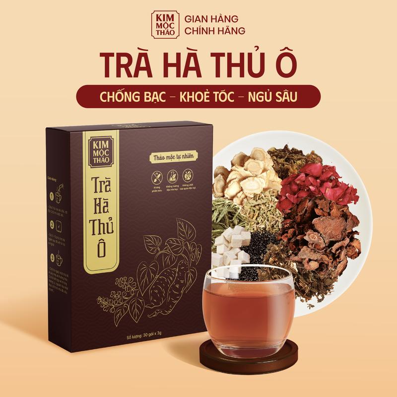 Trà Hà Thủ Ô Túi Lọc Kim Mộc Thảo Thảo Mộc Hỗ Trợ Tóc Khỏe Tự Nhiên Trà Thảo Mộc Dễ Uống Hằng Ngày Hỗ Trợ Tóc Đen – Giấc Ngủ Ngon