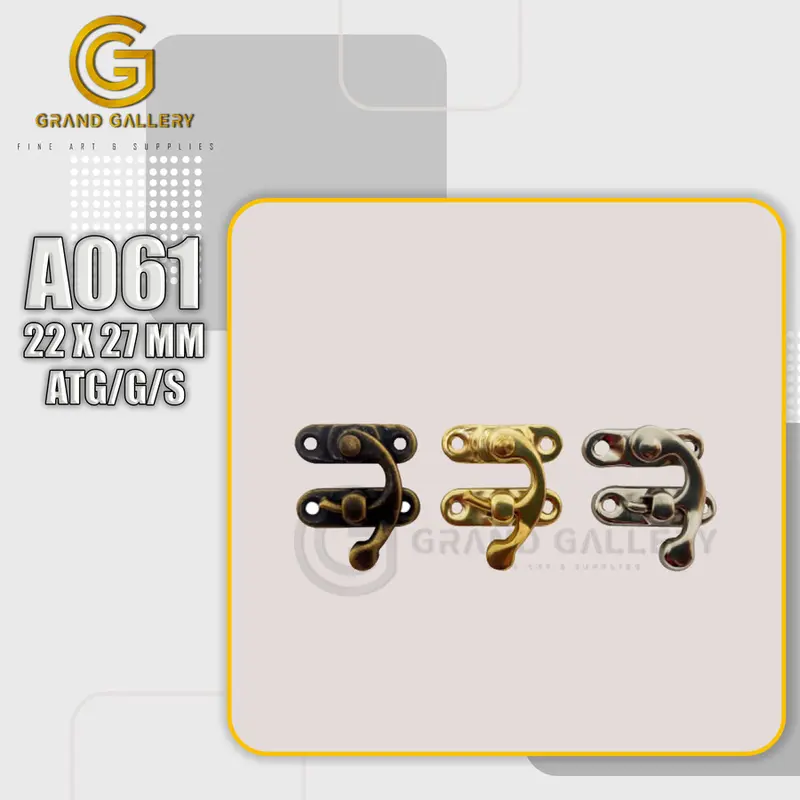 KUNCI PENGAIT KOTAK/ PENGUNCI BOX HANTARAN PERHIASAN -A061 22 x 27 MM 0