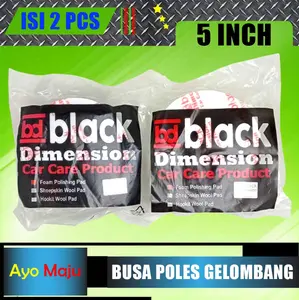 Busa Poles Black Dimension Warna Hitam dan Putih 5 inch