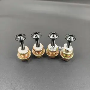 Baut Visor CNC Aluminium Set 4 Pcs + Anti Jebol Untuk Windshield NMAX Aerox Lexi PCX ADV R15