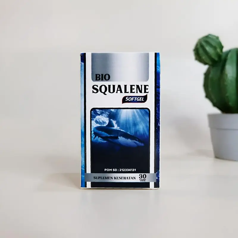 BIO SQUALENE - Softgel Minyak Hati Ikan Hiu Isi 30 Kapsul Lunak Herbal Tanpa Efek Samping 3