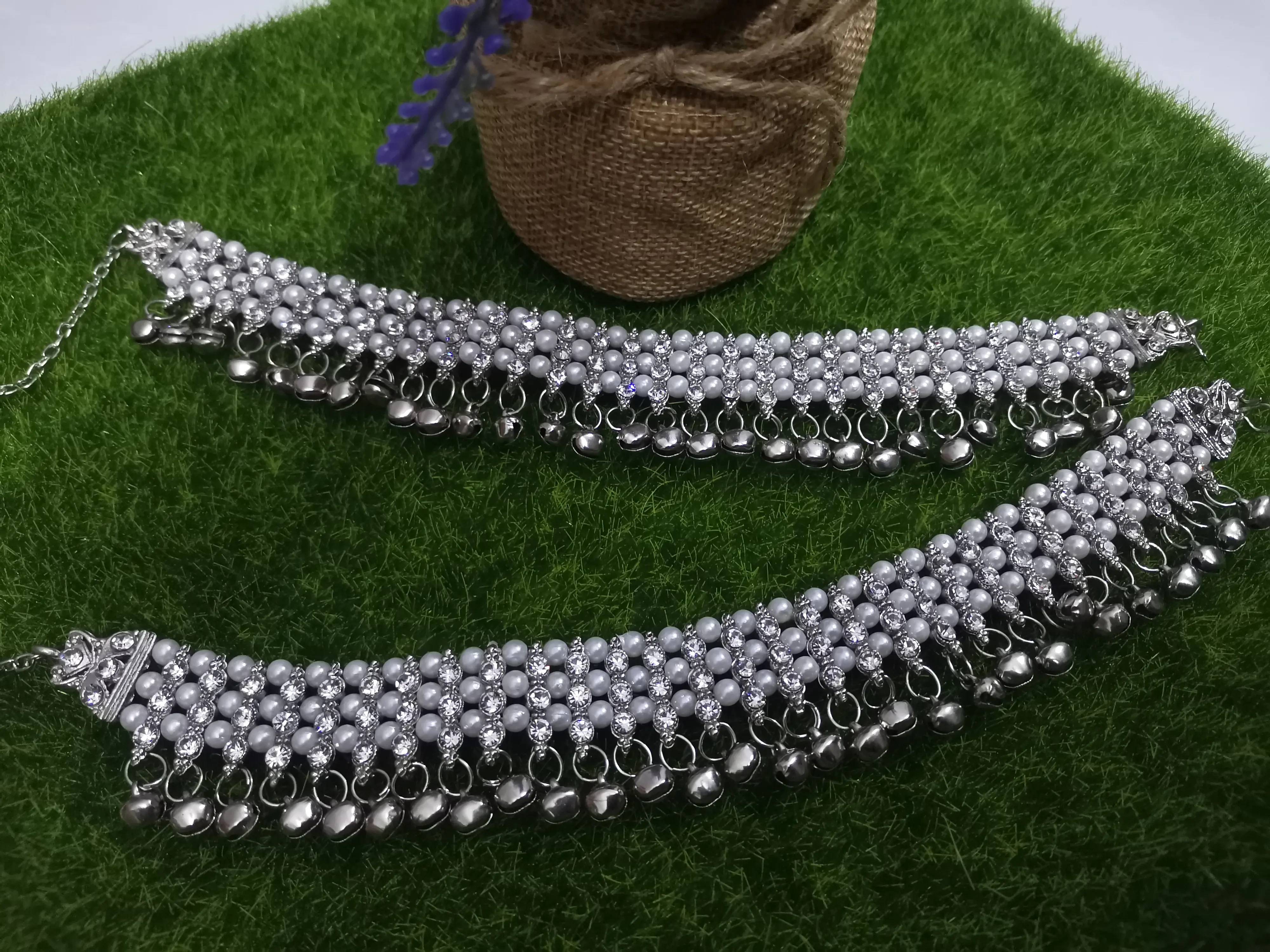 Indian Silver Traditional Anklets