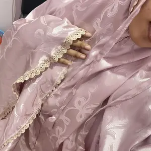 Ra Fashion - Mukena Coquette Ribbon Pita 2in1 sutra silk Jacquard Dewasa Jumbo Renda Cantik Panjang Mewah Travel