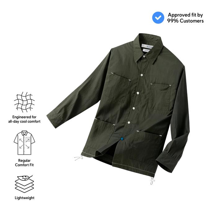 Gambar TENUE Kemeja Lengan Panjang - Off-City - Olive - L dari Tenue de Attire Kota Administrasi Jakarta Selatan Tokopedia