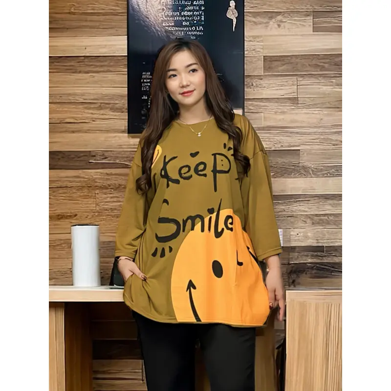 GR ATASAN WANITA OVERSIZE LD135 CM KAOS WANITA JUMBO SR2593 1