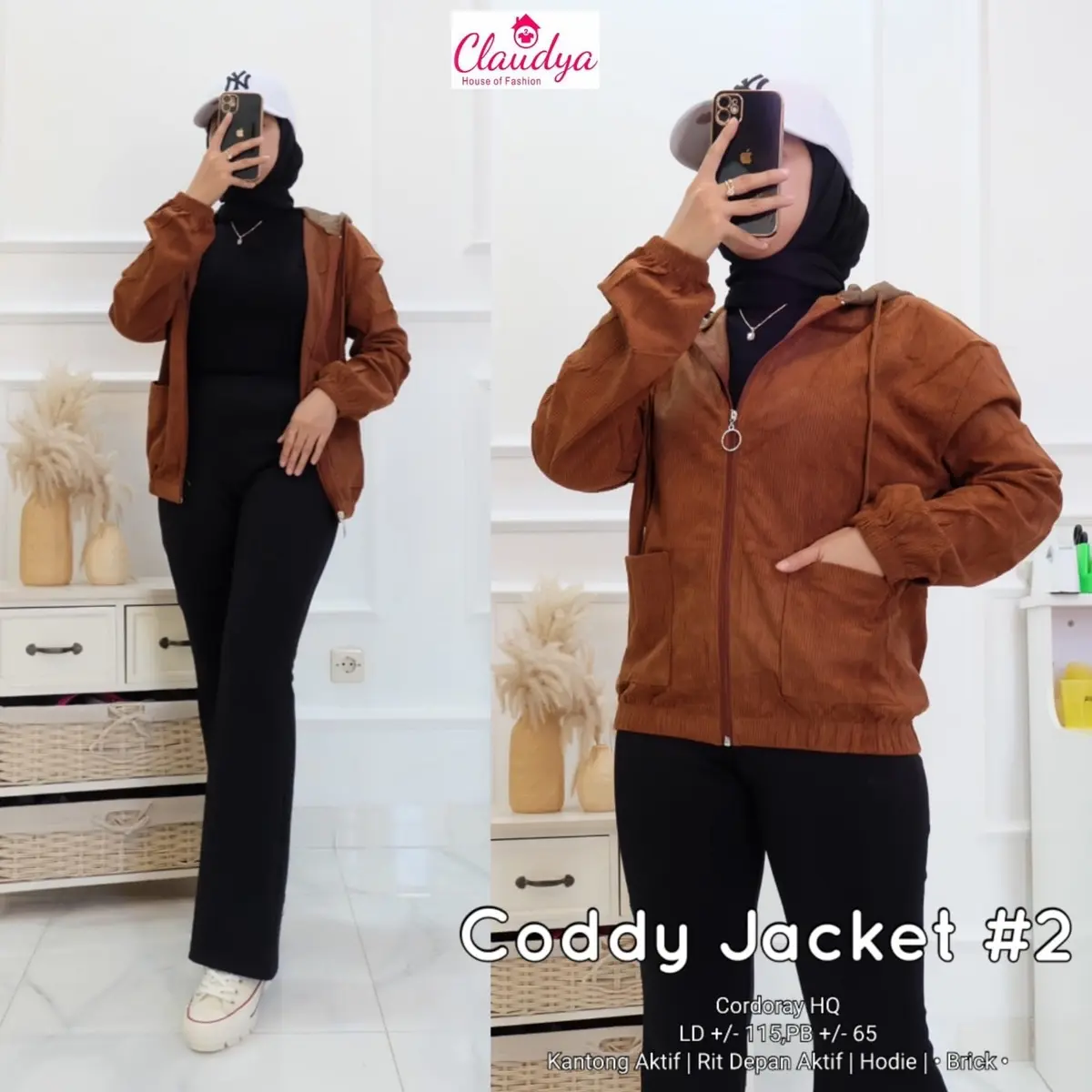 READY JAKET WANITA BAHAN CORDORAY HQ