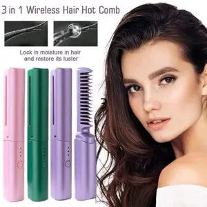 catokan rambut 2in1 sisir pelurus rambut 2 in 1 mini bonding rambut catok rambut pelurus elektrik multifungsi