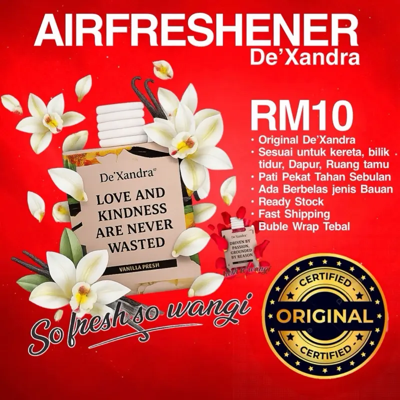 Xandra Car Dexandra Perfume Kereta Air Freshener Jenis Perfume