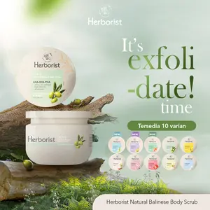 [BBD] [NEW PRODUCT] Herborist Natural Balinese Body Scrub AHA-BHA-PHA 100gr Lulur Exfoliasi Badan | Lulur Tradisional Bali | Exfoliatingg Tangan |Smoothies| Menghilangkan Kotoran Daki | Kulit Cerah Lembab Anti Kering