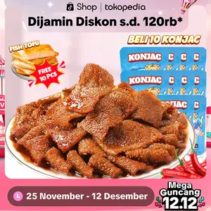 【BUY 10 GET 10 - BUY 10 GET 5】Konjac 10pcs GRATIS Kacang Koro Kulit 10 pcs MiX/ Konjac 10 Gratis 5 Steak tahu/ Konjac 10 Gratis Tofu Ikan/ Konjac 10 Gratis Suyabo/Haiweishao/Nuweiba/Pedas - HALAL Camilan Isi Spice Food Makanan Cemilan Spicy Halal
