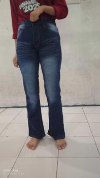 Product Review of Highwaist Stretch Cutbray Pocket Jeans Hangout Celana Panjang Wanita Melar Nyaman from u**1 0