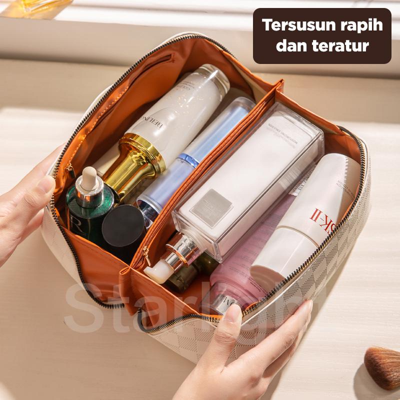 Product Introduction of Starlight Tas Kosmetik PU Women Travel Make Up Organizer Bag Pouch Cosmetic Bag Tas Kosmetik Model Sekat HSB241 13