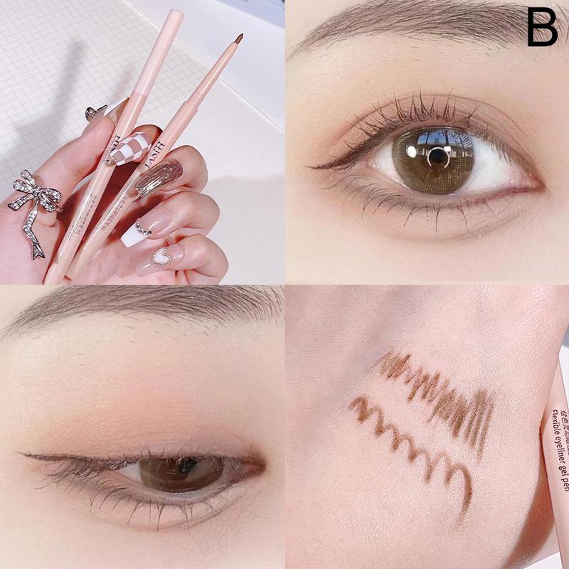 Product Introduction of 5 Colors Matte Eyeliner Gel Pen/ Waterproof Lasting Eyeliner Red Smooth Women Black Eyes K9J4 37