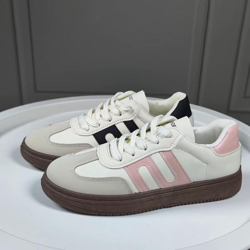 { Ketik Baru 5x } SHOEVO Sepatu wanita Forrest Gump Bergaya Shoes cewek casual hitam/beige ST085 casual sport 1