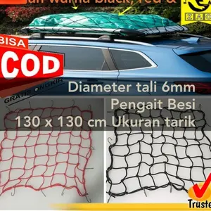 Jaring Bagasi Atap Mobil Roof Rack Net Cargo Car
