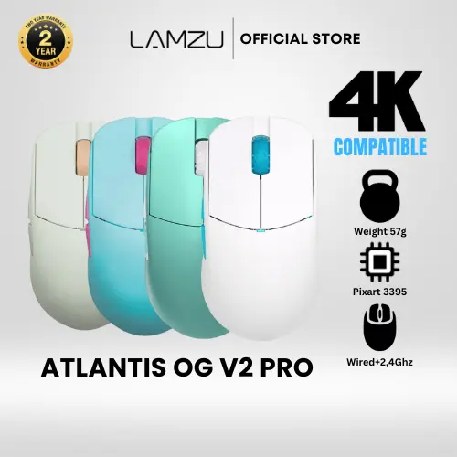 Lamzu Atlantis OG V2 Pro Wireless Superlight Gaming Mouse Available 4K 0
