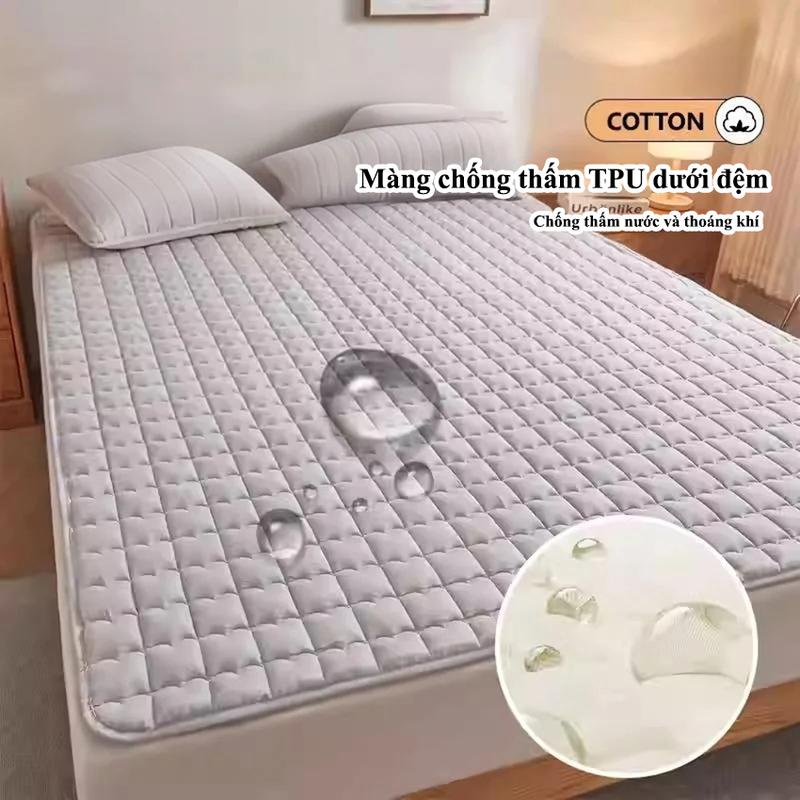  Đệm điều hòa MINJ thoáng mát siêu mỏng Nệm trải giường trải sàn có chun bo chống chạy Nệm chiếu lót chống thấm 