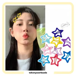 TSA (COD) Jepit Rambut Bentuk Bintang Hair Clips Bintang Aksesoris Rambut Wanita Pin Rambut Bintang Warna Warni