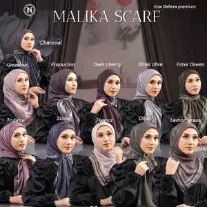 Ready Malika Scarf Berbahan Voal Belezza By Nadheera Luxury