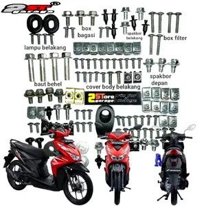 Baut Bodi Lengkap Fullset  Honda New BeAT Deluxe /Baud Fullbody Honda BeAT eSAF  2020 up
