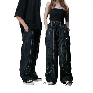 Baggy Pants | Parallel Jogger | RVRSE | Loose | New Arrival  panjang Y2K skena pria Vintage   parasut  gombrong Sport brand lokal anti kusut celana gunung