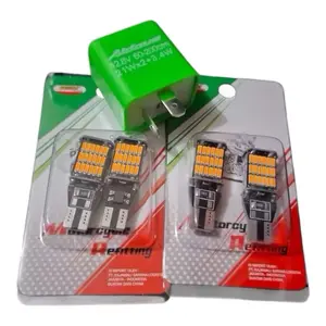 SEPASANG SEN DAJJAL KUNING SUPER TERANG SOKET T10/T15 12-24V MOBIL MOTOR VARIO MIO BEAT SCOOPY NMAX PCX AEROX DLL